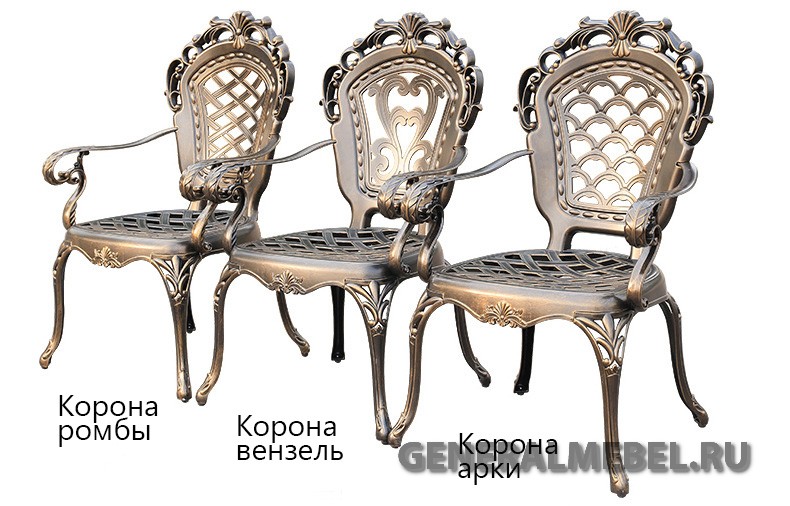 Элитные кованые кресла из литого алюминия и чугуна, уличные металлические стулья для кафе, стулья для сада и в беседку, садовая мебель для дачи и загородного дома, стулья для летних веранд ресторанов и кафе